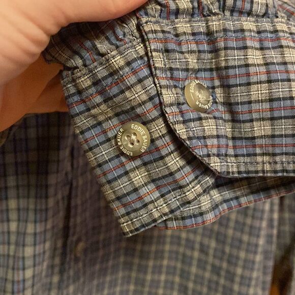 Eddie Bauer Mens Plaid Button Down Shirt Medium Classic Fit Size Medium - Picture 5 of 9